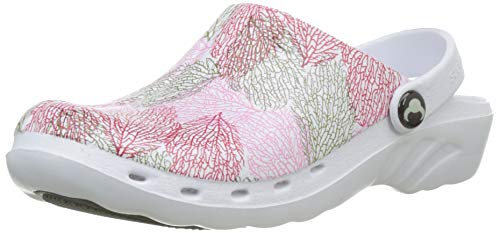 Suecos Oden Coral, Zuecos de Trabajo Mujer, Multicolor (Estampado 28), 38 EU