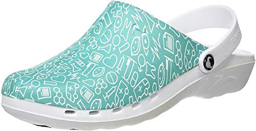 Suecos Oden Print, Zuecos de Trabajo, Unisex Adulto, Multicolor 21, 41 EU