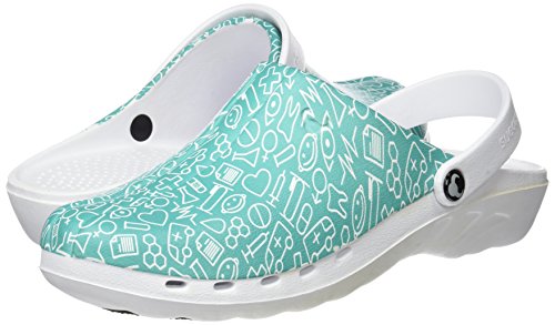 Suecos Oden Print, Zuecos de Trabajo, Unisex Adulto, Multicolor 21, 41 EU