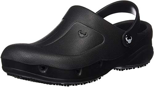 Suecos® Thor - Zueco confort resistente y antideslizante, Negro