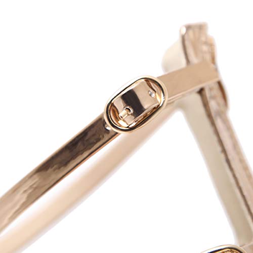 SUKDO Sandalias De Tacón De Aguja De Cuero para Mujer, Correa Dorada De Verano Hebilla Gladiador Sandalias De Tacón Alto Sandalia Romana con Cremallera Botas De Sandalia De Rodilla,Oro,EU38