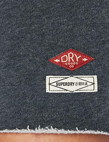 Superdry Crafted Folk Sweat Dress Vestido Casual, Nordic Charcoal Marl, XXS para Mujer