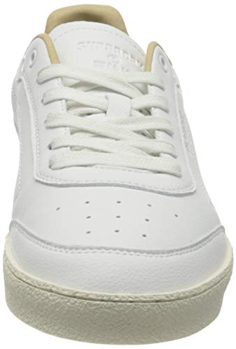 Superdry Sleek Trainer, Zapatillas Hombre, Blanco, 43 EU