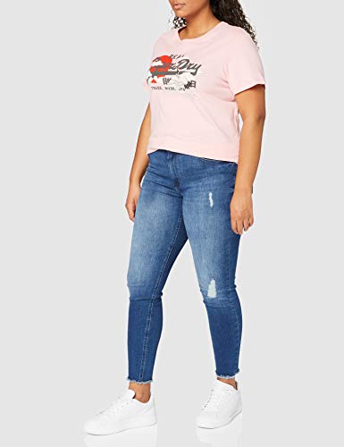 Superdry VL Rising Sun tee Camiseta, Ballet Pink, 16 para Mujer