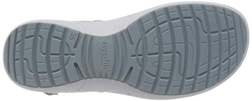 superfit Rainbow, Sandalia con Pulsera para Niñas, Azul Claro 85, 35 EU