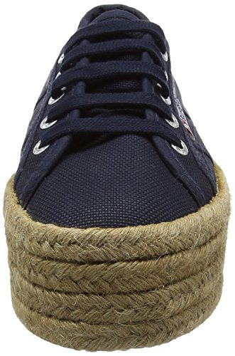 Superga S0099Z0, Alpargatas con Plataforma Unisex Adulto, Azul (Navy), 36 EU (talla del fabricante: 3.5 UK)