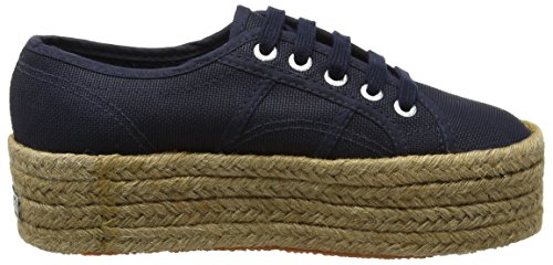 Superga S0099Z0, Alpargatas con Plataforma Unisex Adulto, Azul (Navy), 36 EU (talla del fabricante: 3.5 UK)