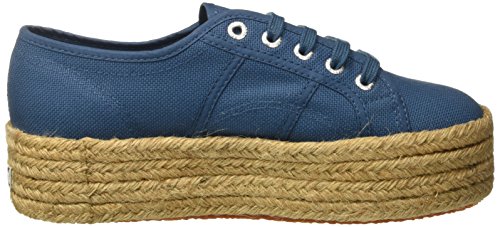 Superga S0099Z0, Alpargatas con Plataforma Unisex Adulto, Azul (Smoky Blue), 36 EU (talla del fabricante: 3.5 UK)