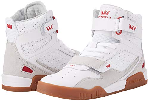 Supra Breaker, Zapatillas de Skateboard Unisex Adulto, Blanco (White/Rose-Gum-M 173), 40 EU