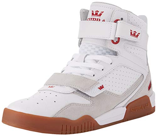 Supra Breaker, Zapatillas de Skateboard Unisex Adulto, Blanco (White/Rose-Gum-M 173), 40 EU