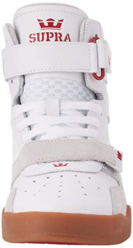 Supra Breaker, Zapatillas de Skateboard Unisex Adulto, Blanco (White/Rose-Gum-M 173), 40 EU