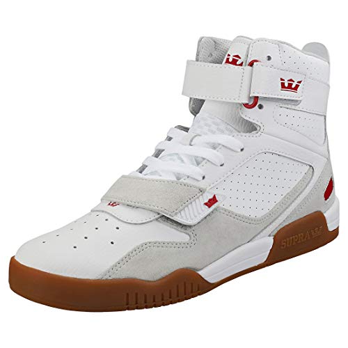 Supra Breaker, Zapatillas de Skateboard Unisex Adulto, Blanco (White/Rose-Gum-M 173), 46 EU