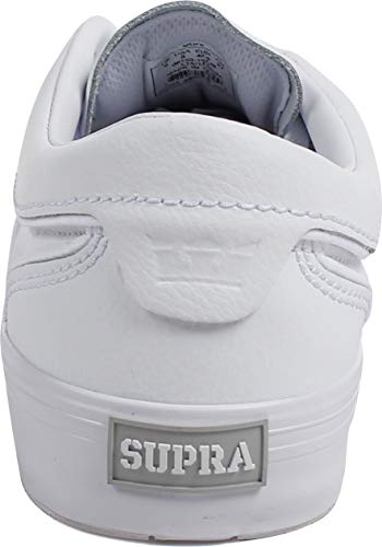 Supra Hammer Vtg, Zapatillas de Skateboard Unisex Adulto, Blanco (White-White-M 101), 45 EU
