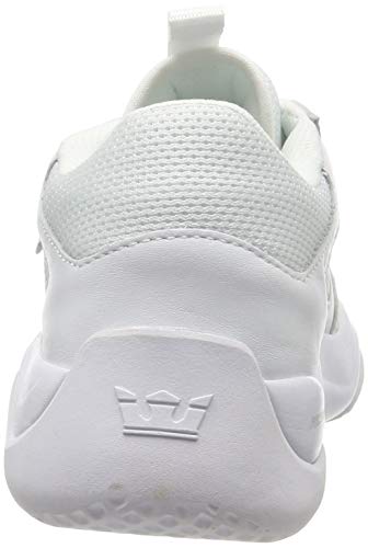 Supra Pecos, Zapatillas de Skateboard Unisex Adulto, Blanco (White-White-M 101), 44 EU