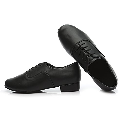 SWDZM Calzado de danza para hombre / estándar cuero latinos zapatos de baile modelo 704 42 EU