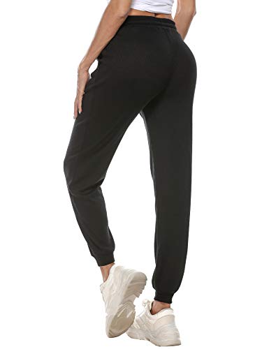 Sykooria Pantalones de chándal para Mujer Pantalones Deportivos de Punto con Cordones Pantalones Deportivos Deportivos con Cintura con cordón para Correr Gimnasio