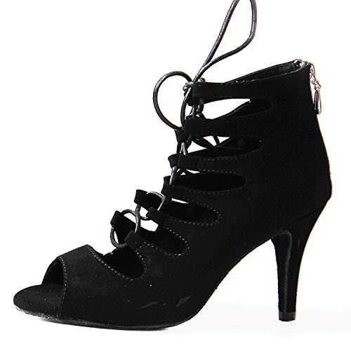 Syrads Zapatos de Baile Latino para Mujer Salsa Tango Bachata Vals Zapatos de Baile de Salón Suela Blanda 969