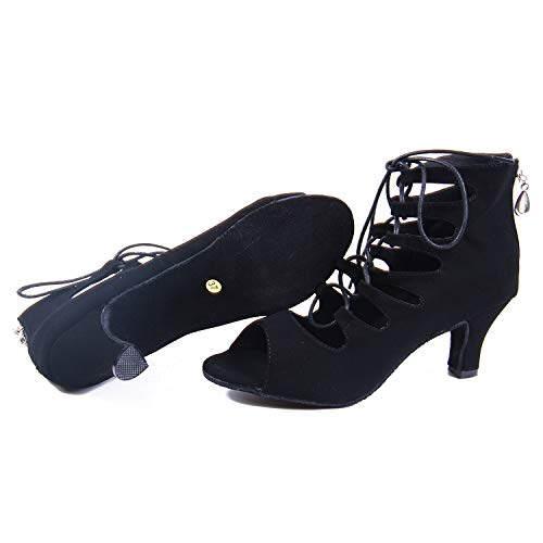 Syrads Zapatos de Baile Latino para Mujer Salsa Tango Bachata Vals Zapatos de Baile de Salón Suela Blanda 969