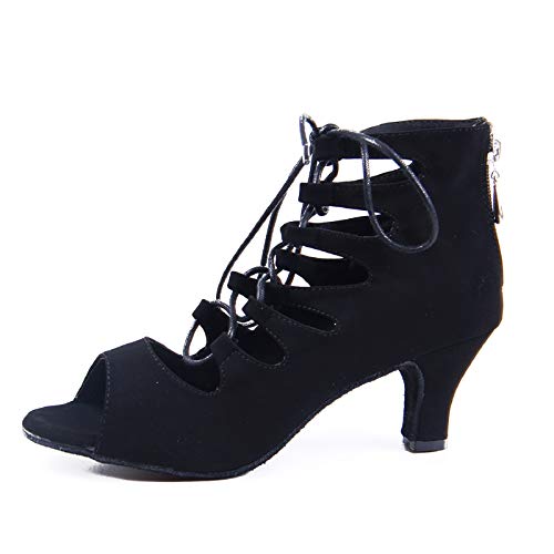 Syrads Zapatos de Baile Latino para Mujer Salsa Tango Bachata Vals Zapatos de Baile de Salón Suela Blanda 969