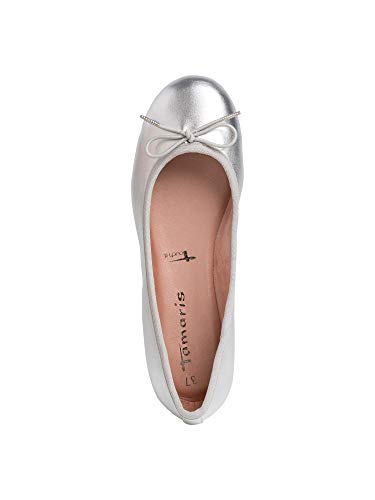 TAMARIS 1-1-22101-24 941, Zapatos Tipo Ballet Mujer, Argento, 41 EU