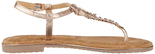 Tamaris 1-1-28143-22, Sandalia con Pulsera Mujer, Dorado (Rose Metallic 952), 37 EU