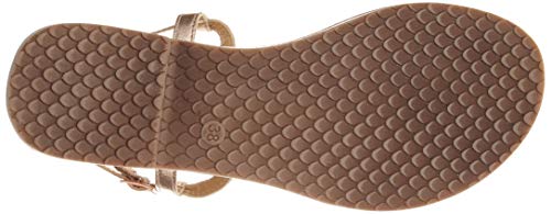 Tamaris 1-1-28143-22, Sandalia con Pulsera Mujer, Dorado (Rose Metallic 952), 37 EU