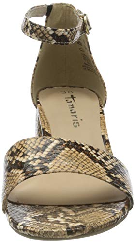 Tamaris 1-1-28215-24, Sandalia con Pulsera Mujer, Beige Nature 391, 39 EU