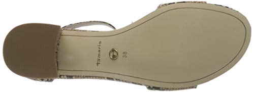 Tamaris 1-1-28215-24, Sandalia con Pulsera Mujer, Beige Nature 391, 39 EU