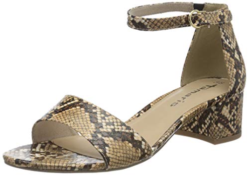 Tamaris 1-1-28215-24, Sandalia con Pulsera Mujer, Beige Nature 391, 39 EU