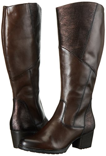 Tamaris 255 - Botas altas para mujer, color Marrón (MOCCA/STRUCT. 378), talla 38 EU