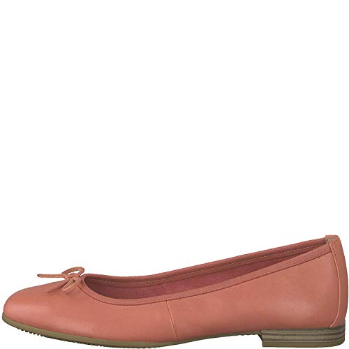 Tamaris Mujer Bailarinas Clásicas 1-1-22166-32,señora Zapatos Planos,Zapatos del Verano,Elegante,en Lazo,Ocio,Touch-IT,Raspberry Lea,38 EU / 5 UK