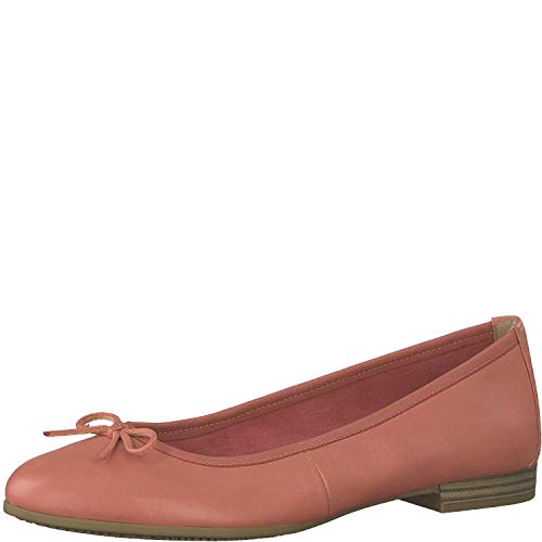 Tamaris Mujer Bailarinas Clásicas 1-1-22166-32,señora Zapatos Planos,Zapatos del Verano,Elegante,en Lazo,Ocio,Touch-IT,Raspberry Lea,38 EU / 5 UK