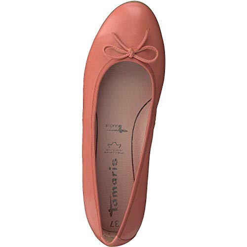 Tamaris Mujer Bailarinas Clásicas 1-1-22166-32,señora Zapatos Planos,Zapatos del Verano,Elegante,en Lazo,Ocio,Touch-IT,Raspberry Lea,38 EU / 5 UK