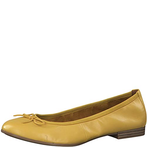 Tamaris Mujer Bailarinas, Merceditas 22116-24, señora Bailarinas Clásicas, Zapatos Planos,Zapatos del Verano,Elegante,en Lazo,Ocio,Sun,37 EU / 4 UK