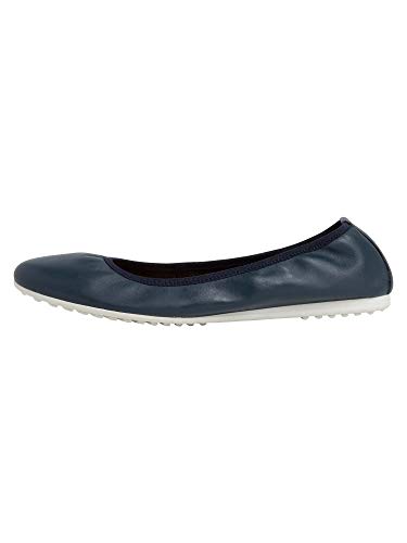 Tamaris Mujer Bailarinas, Merceditas 22122-24, señora Bailarinas Clásicas, Zapatos Planos,Zapatos del Verano,elástico,Navy Leather,37 EU / 4 UK