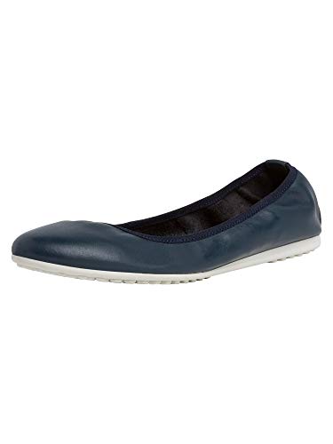 Tamaris Mujer Bailarinas, Merceditas 22122-24, señora Bailarinas Clásicas, Zapatos Planos,Zapatos del Verano,elástico,Navy Leather,37 EU / 4 UK