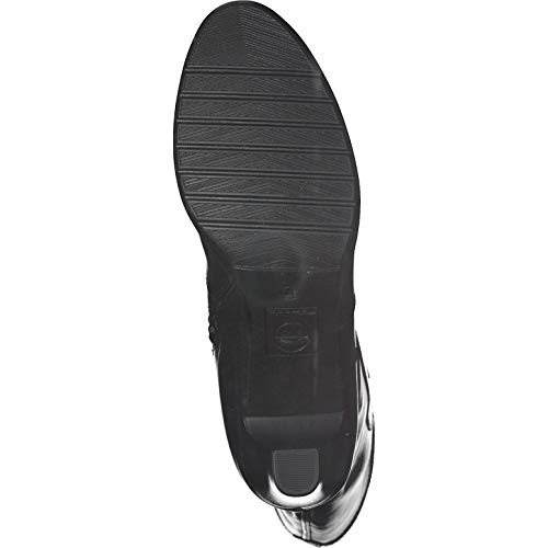 Tamaris Mujer Botas, señora Botas clásicas, Botas,Botas de Cuero,Botas largas,Alta,con Cremallera,Black,39 EU / 5.5 UK