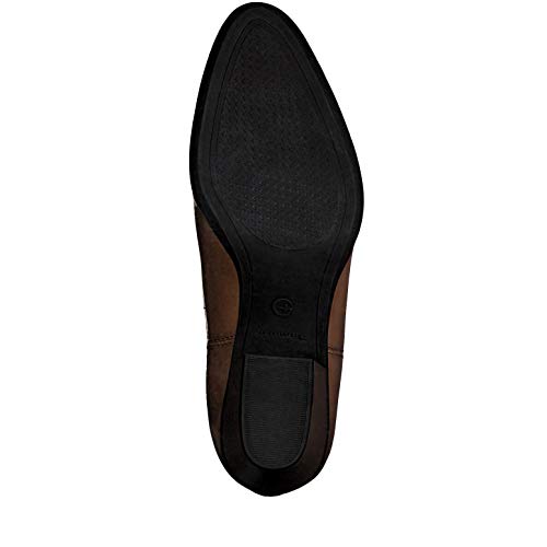 Tamaris Mujer Botines 25701-23, señora Botas Chelsea, Botas,Botas de Media caña,Botines,botín,Slip on,Alto,Muscat,41 EU / 7.5 UK