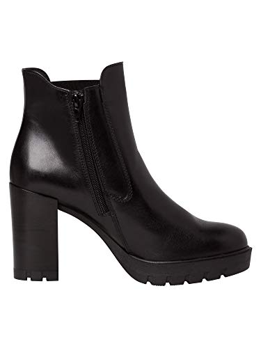 Tamaris Mujer Botines, señora Botas Chelsea, Botas,Botas de Media caña,Botines,botín,Slip on,Alto,Black,41 EU / 7.5 UK