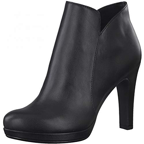 Tamaris Mujer Botines, señora Botines,Touch It,Botas,Medias Botas,botín,Tobillo Alto,Cremallera,Black,40 EU / 6.5 UK