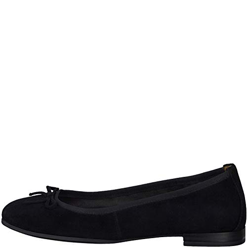 Tamaris Mujer Merceditas 22166-34, señora Bailarinas Clásicas, Zapatos Planos,Zapatos del Verano,Elegante,Ocio,Black,36 EU / 3.5 UK