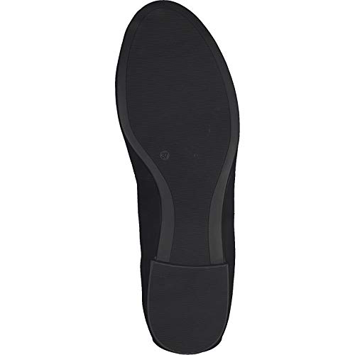 Tamaris Mujer Merceditas 22166-34, señora Bailarinas Clásicas, Zapatos Planos,Zapatos del Verano,Elegante,Ocio,Black,36 EU / 3.5 UK