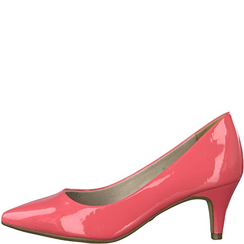 Tamaris Mujer Zapatos de tacón 22495-34, señora Zapatos de tacón Clásicas, Zapatos de Noche,Zapatos de Baile,Tacones Altos,Coral Patent,38 EU / 5 UK