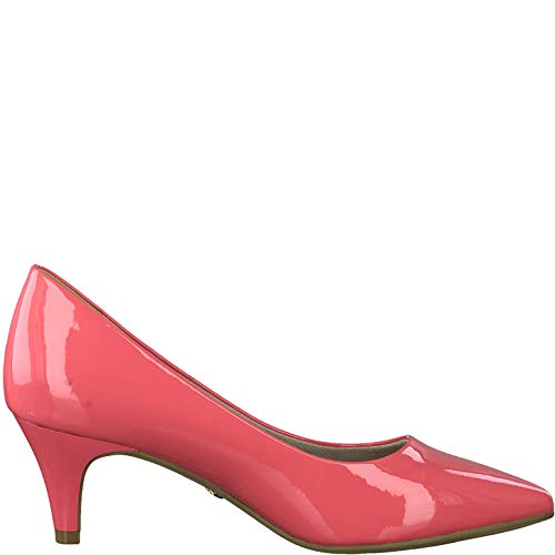 Tamaris Mujer Zapatos de tacón 22495-34, señora Zapatos de tacón Clásicas, Zapatos de Noche,Zapatos de Baile,Tacones Altos,Coral Patent,38 EU / 5 UK