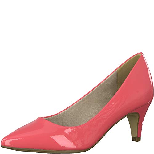 Tamaris Mujer Zapatos de tacón 22495-34, señora Zapatos de tacón Clásicas, Zapatos de Noche,Zapatos de Baile,Tacones Altos,Coral Patent,38 EU / 5 UK