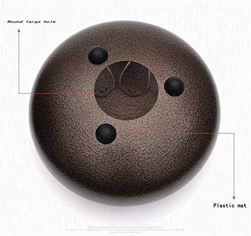 Tambores de hendidura, Tambor de la lengüeta de acero 8 notas El instrumento de percusión del tambor del tanque de Chakra incluye un mazo musical de goma y la bolsa de viaje 109 , Hecho en USA Auténti