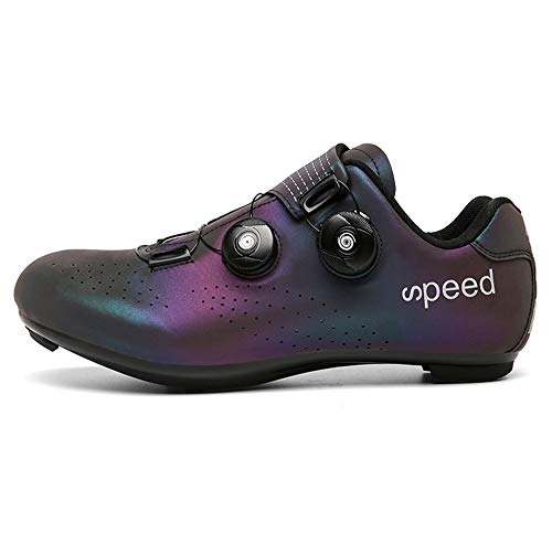 tangjiu Calzado de Bicicleta de Carretera con Autobloqueo, Calzado Deportivo de MTB Transpirable, Calzado de Ciclismo y Senderismo con AmortiguacióN Antideslizante (Couleur,45)