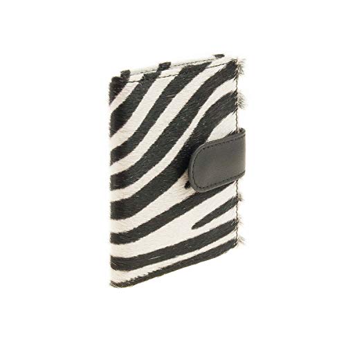 Tarjetero en Piel de Pelo Talla: U Color: NEGRO