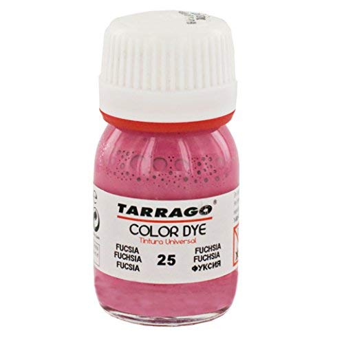 Tarrago | Self Shine Color Dye 25 ml | Tinte Para Cuero y Lona de Acabado Brillante Para Teñir Zapatos y Accesorios | Tintura de Secado Rápido Para Reparar el Calzado | Anti Rozaduras (Fucsia 25)