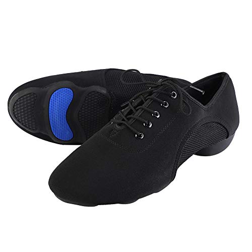 Tbest Zapatos Baile Latino Hombre Mujer,Zapatillas de Baile Latino Danza Suaves y Cómodos Zapatos Latinos de Salón Zapatos de Baile Modernos al Aire Libre para Salsa Latina Tango(41)